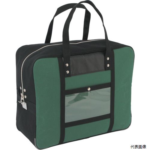 6260円 商店 SANEI 帆布メール用ボストン LL 馬蹄錠金具付 モスグリーン BTLL-U-07