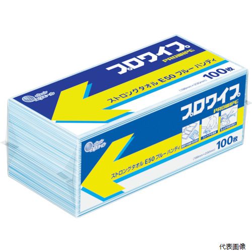 EBS 703496 エリエール プロワイプストロングタオルE50 ブルーハンディ 100枚&times;25パック入｜Pro-Tools　店
