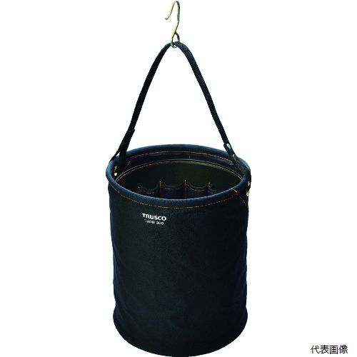 トラスコ TADB-300 TRUSCO アタッチメント付電工バケツ Φ300X350 黒色