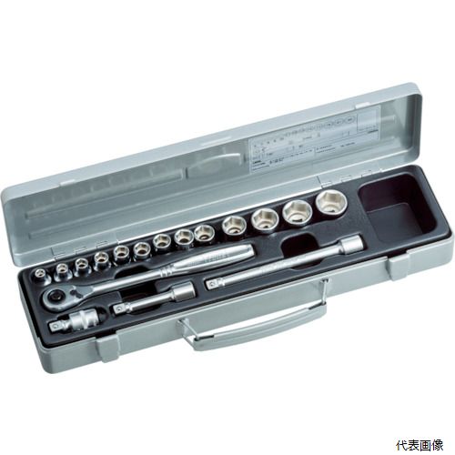 TONE 1560MS ソケットレンチセット 差込角9.5mm 17点セット 6角|Pro-Tools 店