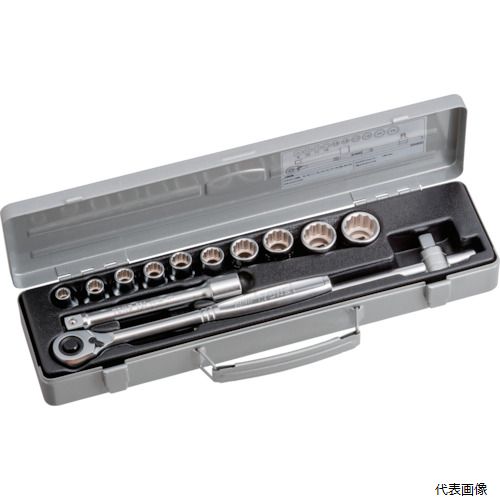 TONE 800MISO ソケットレンチセット ISO 差込角12.7mm 13点セット