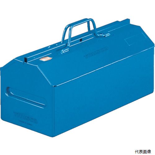 トラスコ L-450-B TRUSCO 山型中皿付工具箱 461X201X261 ブルー