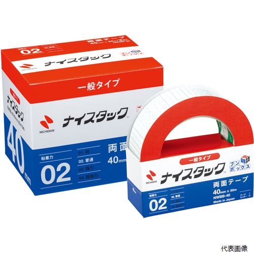 ニチバン NWBB-40 両面テープ ナイスタック NWBB-40 40mmX20m(大巻3巻入)