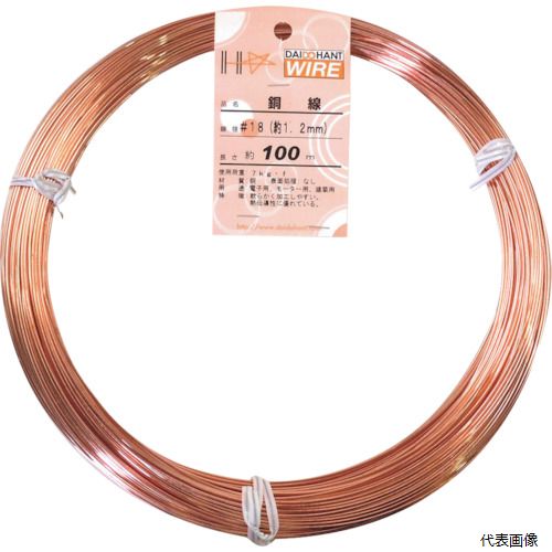 ダイドーハント 00058078 DAIDOHANT 銅線 1kg巻 #18｜Pro-Tools　店