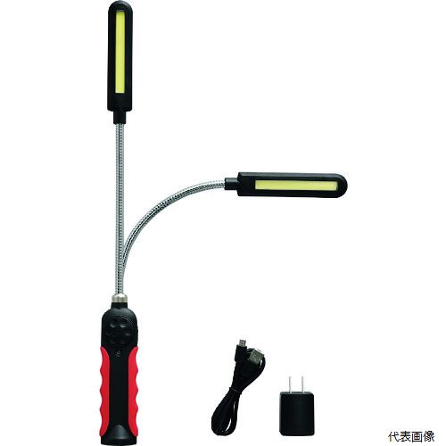 日本緑十字社 353016 緑十字 COB式フレキシブルLEDライト CFL-8 450&times;40&times;35mm ダイヤル調光式｜Pro-Tools　店 6,153円