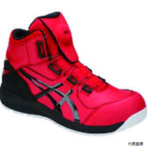 【スタンプラリー】 アシックス 1271A030.600-26.0 ASICS ウィンジョブCP304 BOA クラシックレッド×ブラック 26.0cm