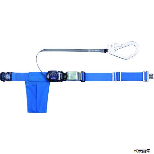 トラスコ GR-OT593A-B TRUSCO 巻取式 胴ベルト型墜落制止用器具 幅50mmX長さ1200mm ブルー