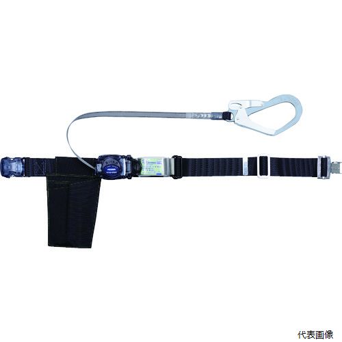 トラスコ GR-OT593A-BK TRUSCO 巻取式 胴ベルト型墜落制止用器具 幅50mmX長さ1200mm ブラック｜Pro-Tools　店