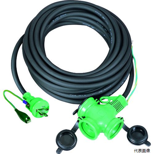 日動工業 PPTW-20E-RE NICHIDO リペアポッキン延長コード 屋外型 アース付 20m 極太ソフト電線SVCT2.0