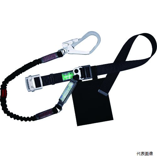 藤井電工 TB-NV-593-BLK-BK-M-BP TSUYORON 胴ベルト型墜落制止用器具(伸縮タイプ)ノビロン(BK) 黒 Mサイズ ベルト幅50MM×長さ1200MM