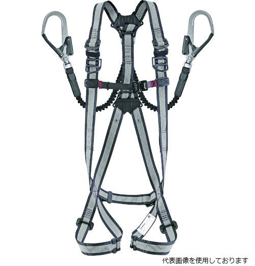 【スタンプラリー】 TJMデザイン A1GSSJR-WL2WH タジマ ハーネスGS 蛇腹 ダブルL2セット ライン白 Sサイズ