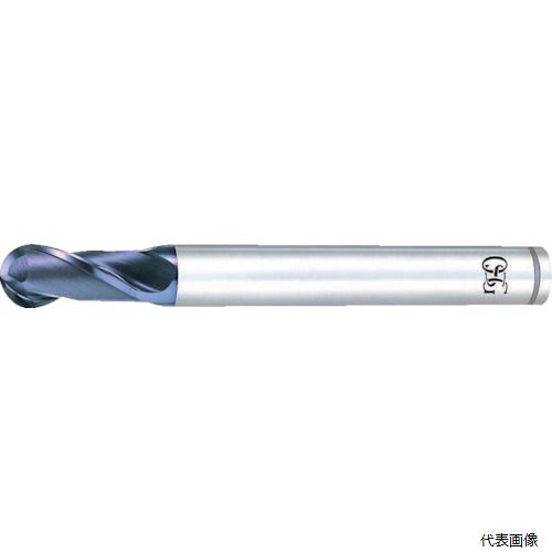 オーエスジー V-XPM-EBD-R12.50 OSG ハイスボールエンドミル VコートXPM2刃 ボール半径12.5mm 刃長50mm 8453035
