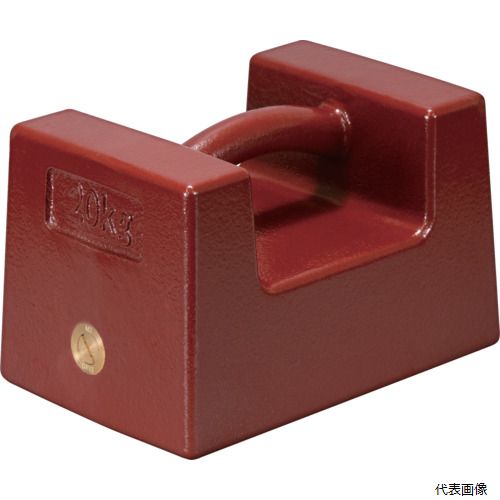 【スタンプラリー】 トラスコ M2RW-20KG TRUSCO M2級 鋳鉄製枕型分銅 20kg