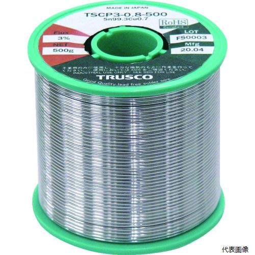 トラスコ TSCP3-0.8-500 TRUSCO 低コスト鉛フリーはんだ(やに入り) 500G0.8