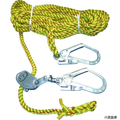 まつうら工業 NEW-TETORON-WF-1615 まつうら ニューテトロン水平親綱 16mmΦ×15m 両端フック、片側緊張器付 29,700円