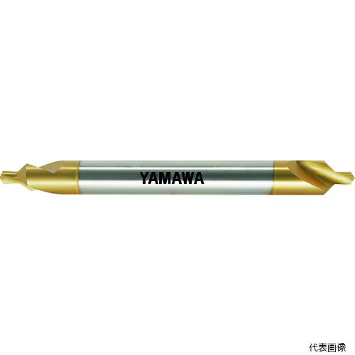 弥満和製作所 CE-QL-V-150-1X90X4 ヤマワ ロングシャンクコーティング強ねじれ溝A形90° センタ穴ドリル CE-QL V L150 1X90°X4|Pro-Tools 店