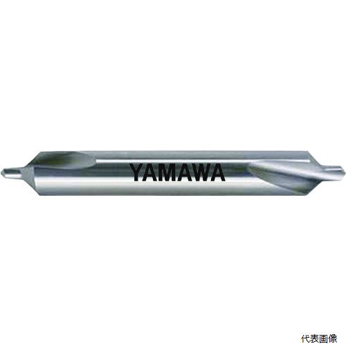 弥満和製作所 C-CD-Q-2.5X90X7.7 ヤマワ 弱ねじれ溝A形90° 超硬センタ穴ドリル C-CD-Q 2.5X90°X7.7|Pro-Tools 店