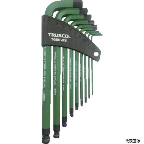 トラスコ TGBR-9S TRUSCO カラーボールポイント六角棒レンチセット 9本組