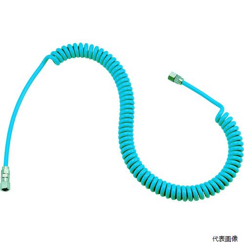 トラスコ CHA-600 TRUSCO エアコイルホース ウレタンコイルホース細巻 ストレート型 2.9m