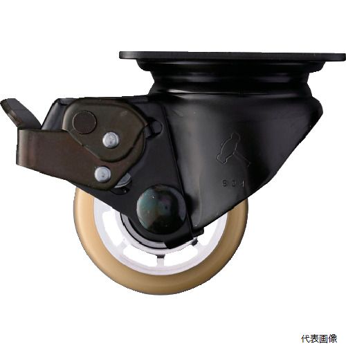 ハンマーキャスター 545S-BAU65 ハンマー 低床重荷重用旋回式ウレタン車輪(アルミホイール・ボールベアリング)65mm ストッパー付 4,957円