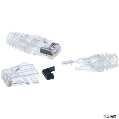 パンドウ SP688E-C PANDUIT Cat6モジュラープラグ 導体径：23～24AWG 単線・撚線共用 3ピース構造 100個入り SP688E-C