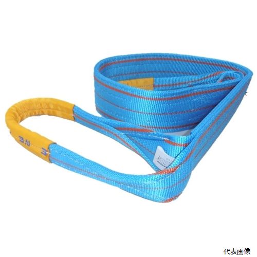 テザック 4E100X8 TESAC ブルースリング(JIS4等級・両端アイ形)荷重4.0t 全長8.0m