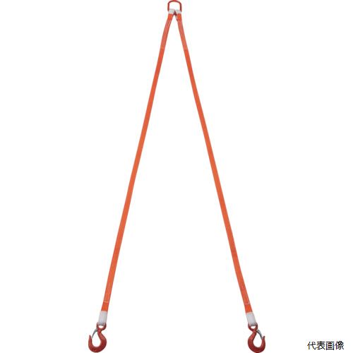 トラスコ G25-2P20 TRUSCO 2本吊ベルトスリングセット 25mm幅X2m 吊り角度60°時荷重0.86t(最大使用荷重1t)