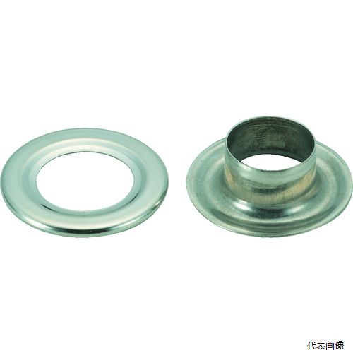 トラスコ THP-S10 TRUSCO 両面ハトメ ステンレス 10mm 200組入 (円筒ケース入)