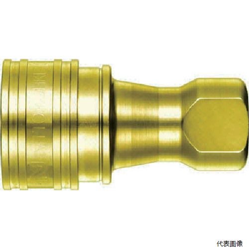 日東工器 8S-A BRASS NBR 日東 SPカプラ タイプAソケット 真ちゅう製 ニトリルゴムNBR(SG)相手側取付サイズR1(07886)