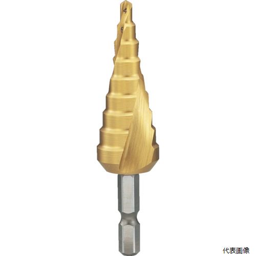 トラスコ TSDSC20 TRUSCO 六角軸ステップドリル 2枚刃チタンコーティング 4～20mm｜Pro-Tools　店