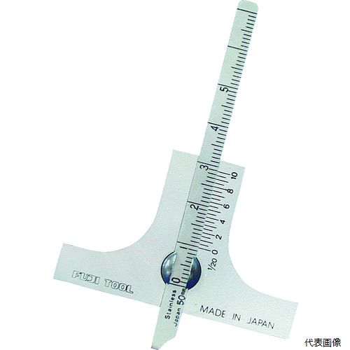 フジツール 50M フジ ミニデプスゲージ 測定範囲50mm ベース寸法58mm