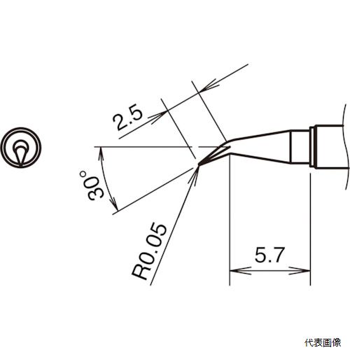 白光 T38-02JS こて先JS型 400℃