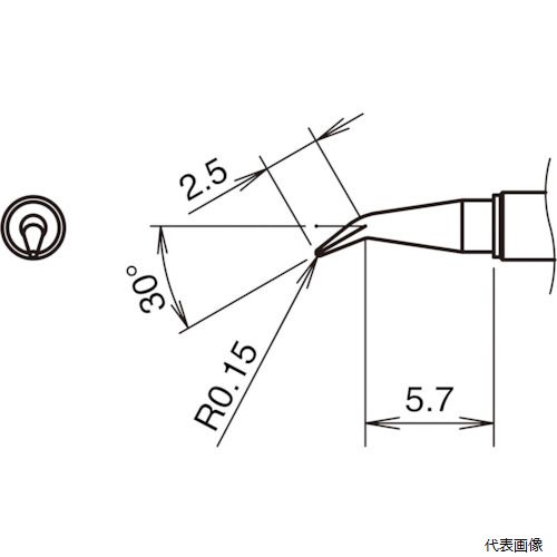 【スタンプラリー】 白光 T38-03J こて先J型 350℃ 6,613円