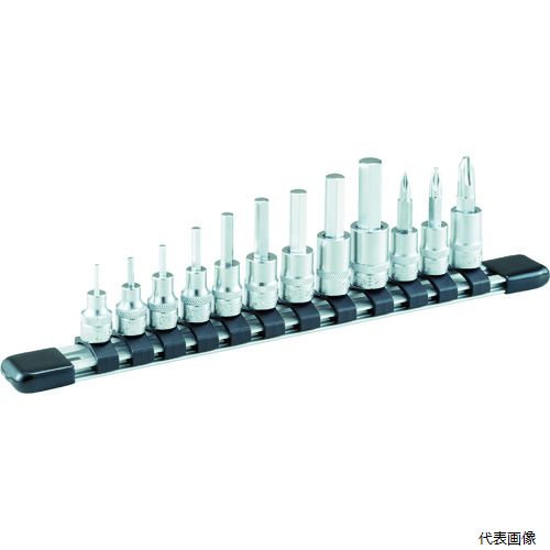 TONE HH212 ヘキサゴンソケットセット(ホルダー付)12pcs