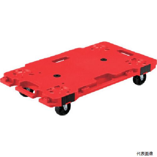 三甲 SK-6839-RE サンコー 樹脂製平台車 802462 サンキャリー6839 レッド
