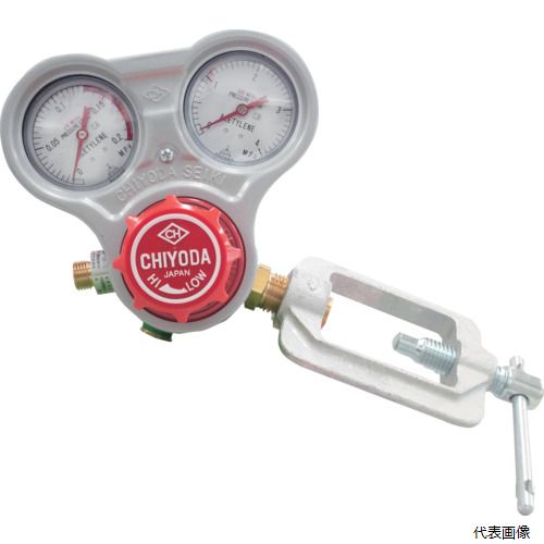 千代田精機 SRA-A 千代田 アセチレン用調整器スタウト乾式安全器内蔵型