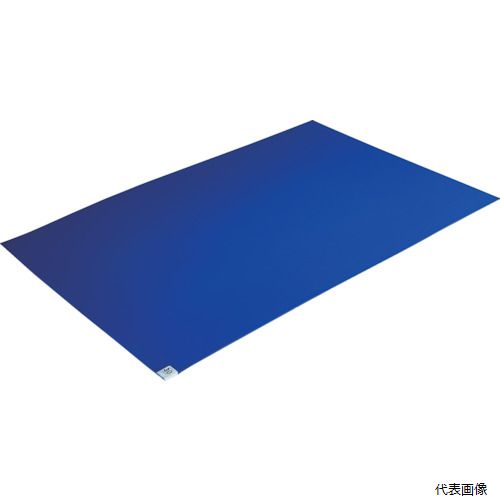 (代引き不可) トラスコ CMKK-6090-3B TRUSCO 抗菌粘着クリーンマット 600X900MM ブルー 1シート 30枚入