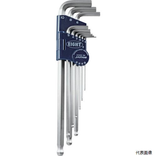 楽天市場】エイト テーパーヘッド 六角棒レンチセット 強化ニッケル