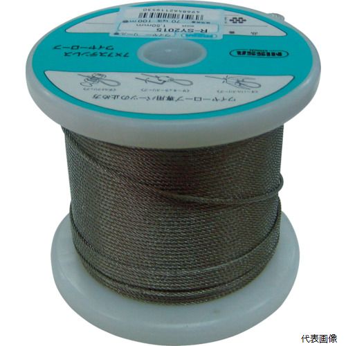 ニッサチェイン TSY-10-150 ステンレスワイヤーロープ 1.0mm×150m