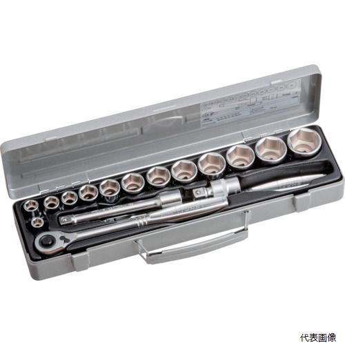 TONE 760MS ソケットレンチセット 差込角12.7mm 17pcs 6角(10mm～) 13,712円