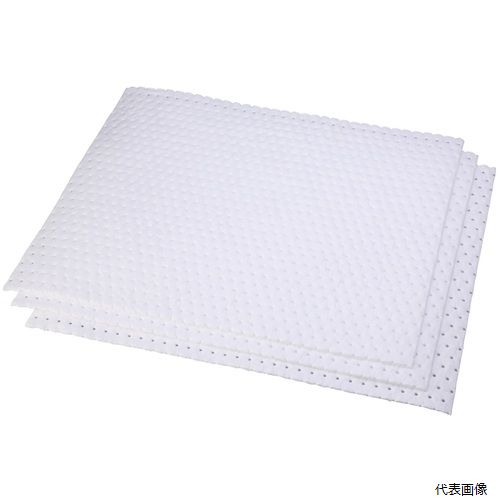 橋本クロス WHO-4050 吸収材 オイルシート ホワイト 油専用 400mm×500mm (150枚入)