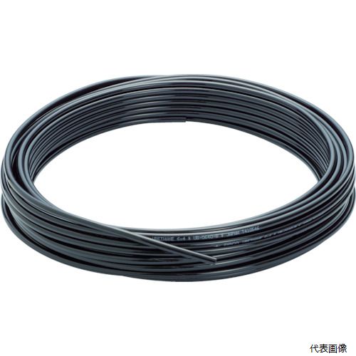 日本ピスコ UB0640-100-B PISCO ポリウレタンチューブ 黒 6&times;4.0 100M｜Pro-Tools　店