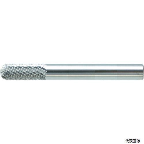 トラスコ TB2C127S TRUSCO 超硬バー 先丸円筒型 Φ12.7X刃長25X軸6 シングルカット