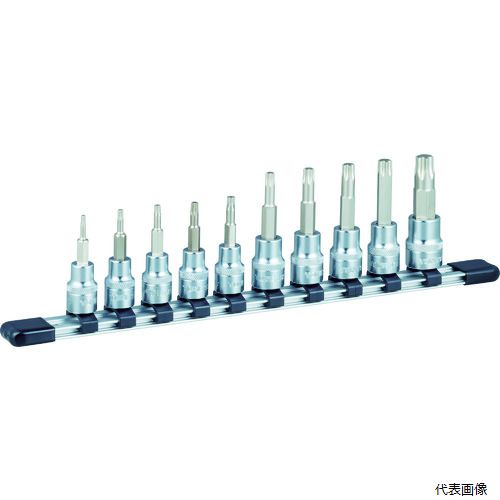 TONE HTX310 トルクスソケットセット(強力タイプホルダー付) 10pcs
