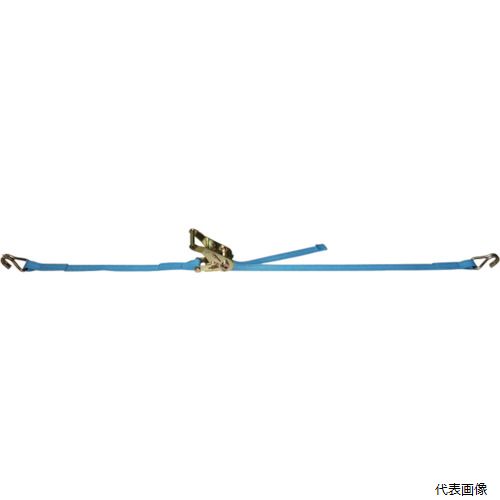 テザック R30KAD010-AD050A TESAC ラッシングベルト ベルト荷締機ラチェットバックル式両端ナローフック付