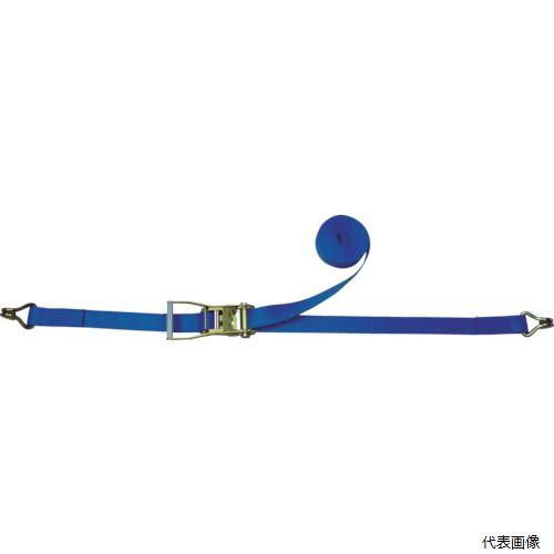 テザック R50KAE010-AE050A TESAC ラッシングベルト ベルト荷締機ラチェットバックル式両端ナローフック付