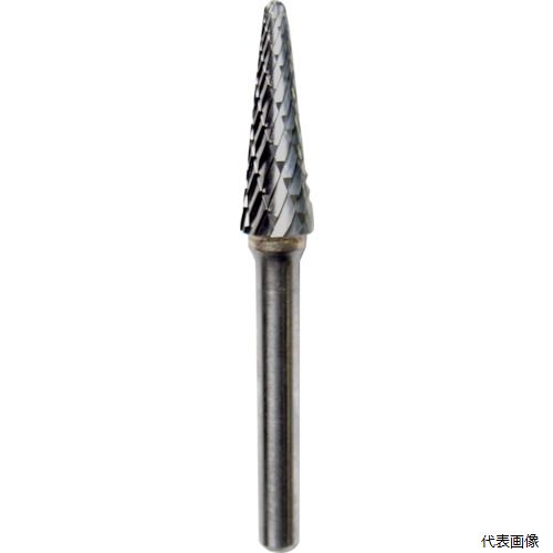 ニューレジストン TCBTDX460-1 NRS 超硬バー テーパーd-maｘカット 刃径10×刃長31×軸径6×軸長44 ロー付