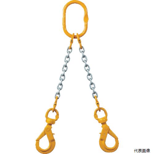 象印チェンブロック 2-MFF-BKE-7.1 象印 チェーンスリング100(アイタイプ)荷重2.7t線径7.1mm L1.5m(2-MFF-BKE-7.1)|Pro-Tools 店