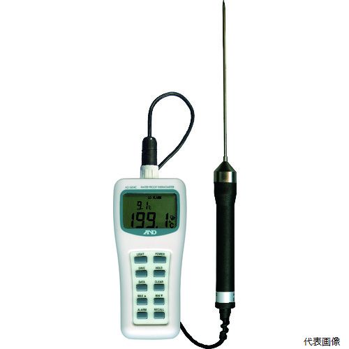 【スタンプラリー】 エー・アンド・デイ AD5604C A＆D 防水型中心温度計 測定温度範囲-50～300℃ バックライト付