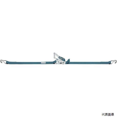 キトー BLR030HA010HA060 KITO ベルトラッシング ラチェットバックル式 50mm幅 破断荷重30kN 最大使用力7.5kN 両端フックAタイプ 巻取側6m